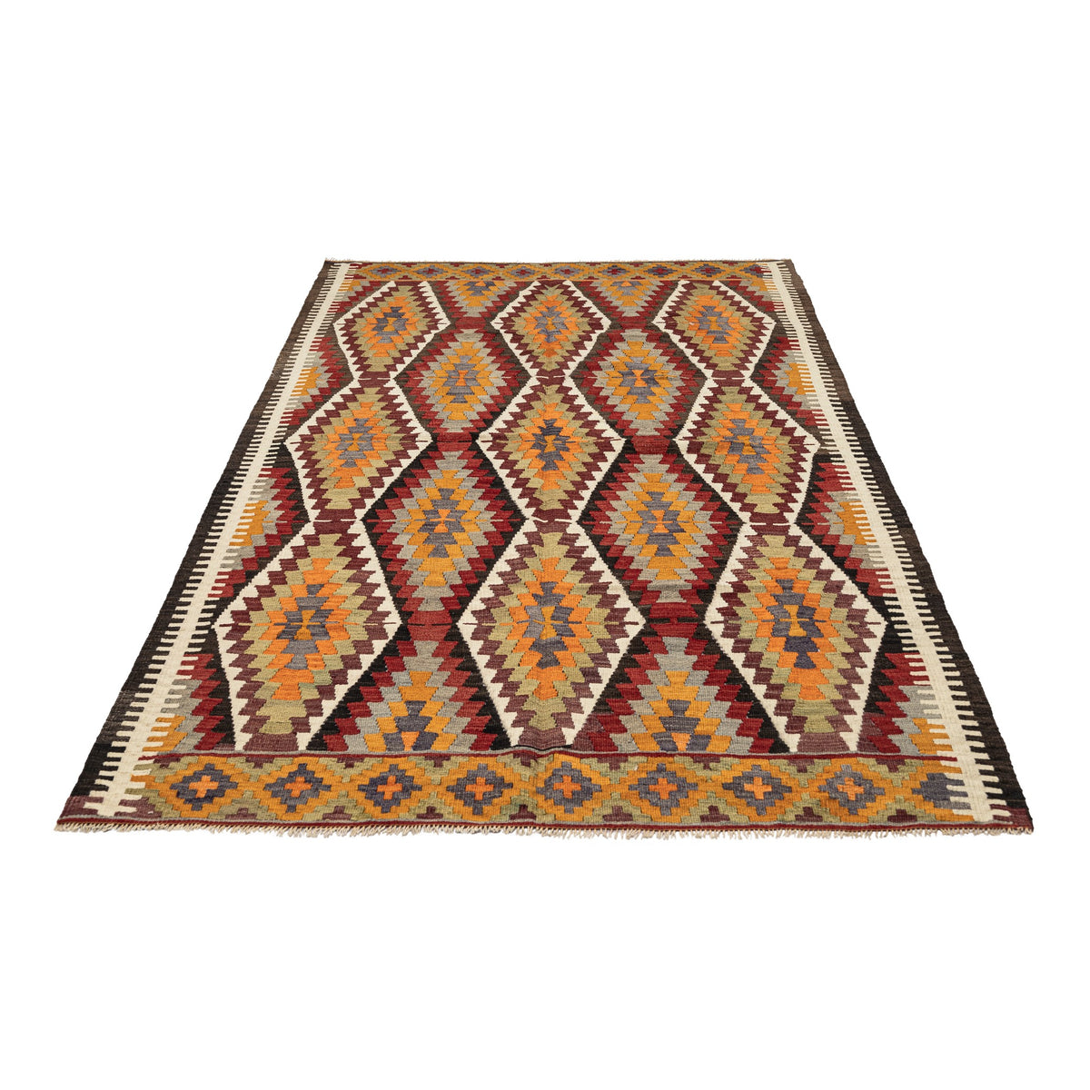 Meleva - (5' x 8'2'') Vintage Turkish Kilim