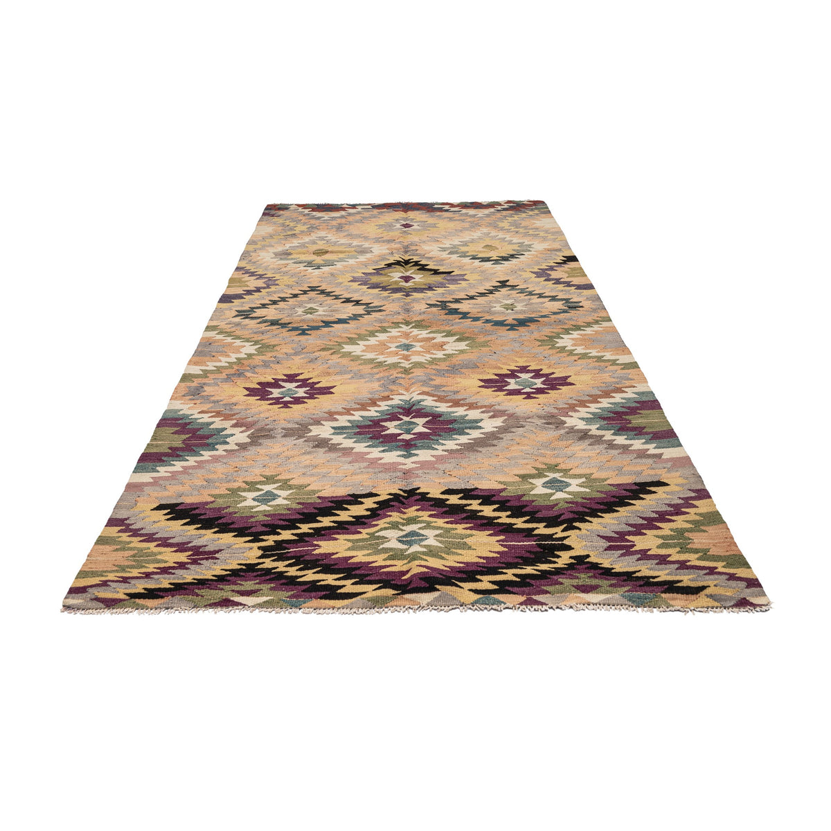 Darama - (5'3'' x 9'4'') Vintage Turkish Kilim