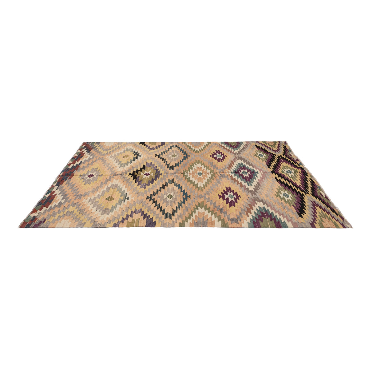 Darama - (5'3'' x 9'4'') Vintage Turkish Kilim