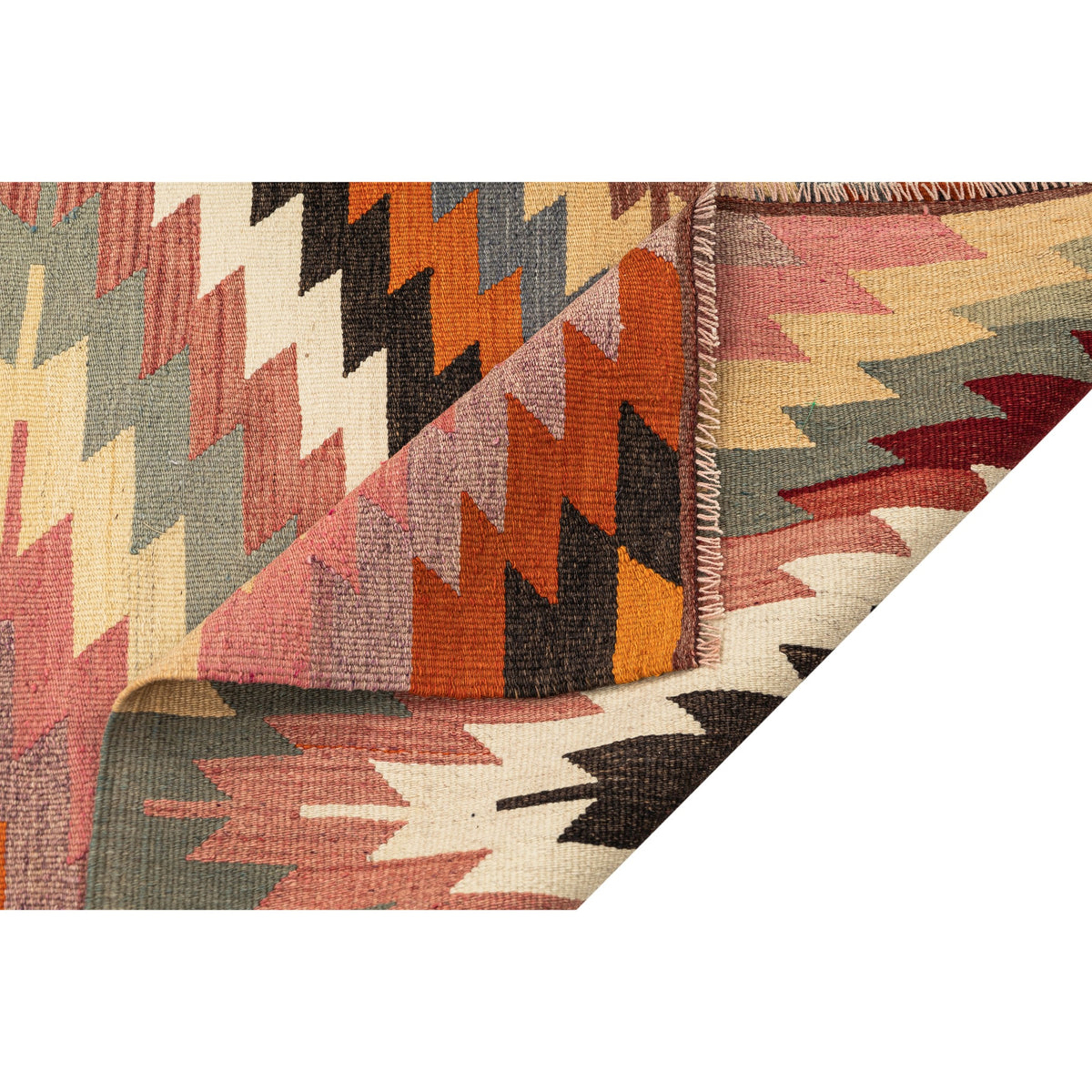 Mbesa - (5'11'' x 9') Vintage Turkish Kilim