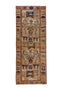 3'6" x 9'10" Neutral Ethnic Runner Rug