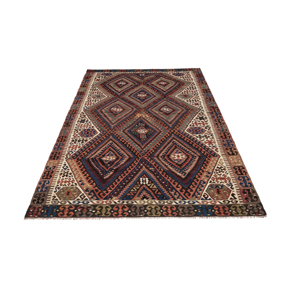 Ganne - (5' x 8'6'') Vintage Turkish Kilim