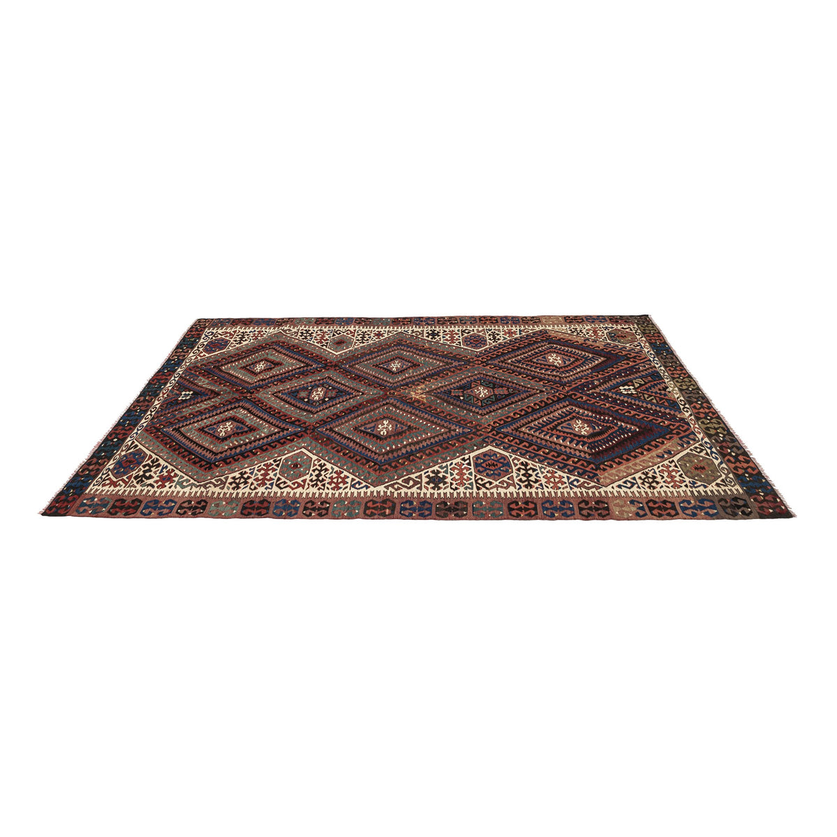 Ganne - (5' x 8'6'') Vintage Turkish Kilim