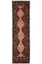 (3'4'' x 11'10'') Handwoven Ethnic Kilim Runner Rug