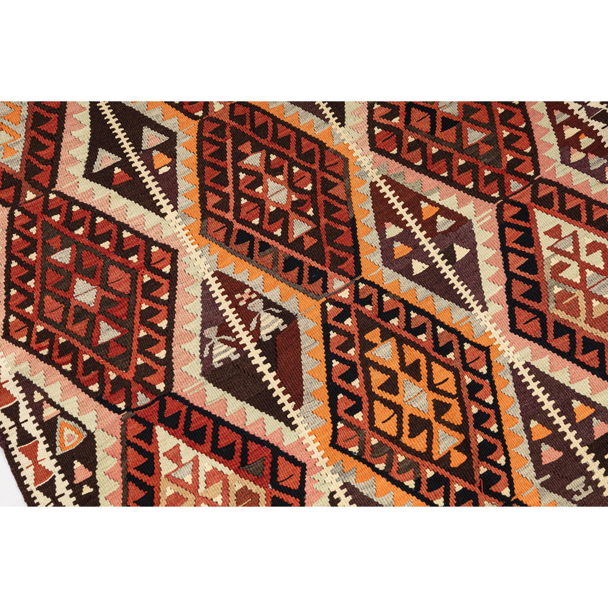 Ermelo - (4'3'' x 13'9'') Vintage Turkish Kilim Runner