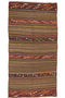 (4'6'' x 8'8'') Handwoven Vintage Kilim Rug