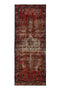 3'4" x 9'1" Handwoven Vintage Turkish Runner Rug