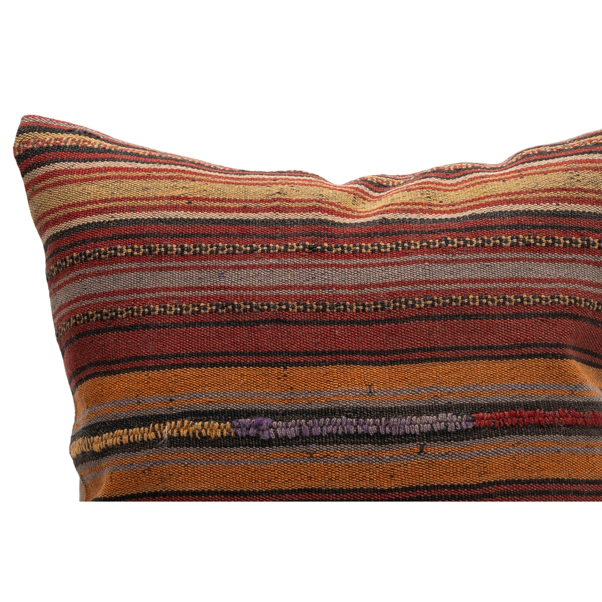 Handmade Striped Kilim Throw Cover 20" x 20"