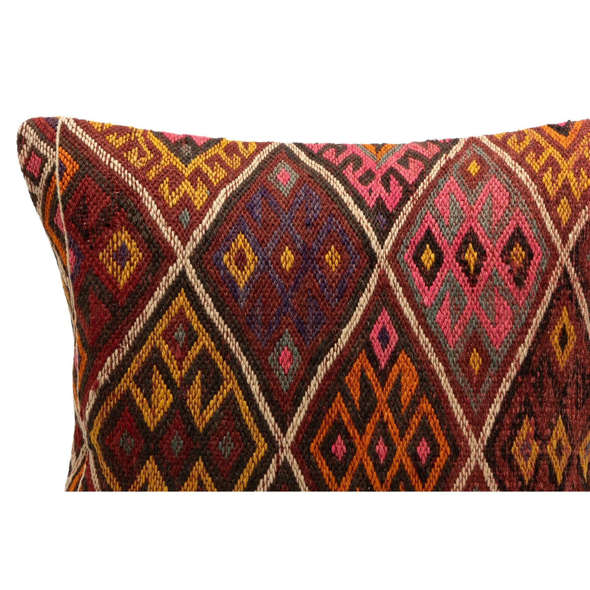 Oriental Kilim Throw Pillow Case 16" x 16"