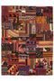 Cevanshir - (4'6'' x 6'2'') Vintage Patchwork Turkish Kilim