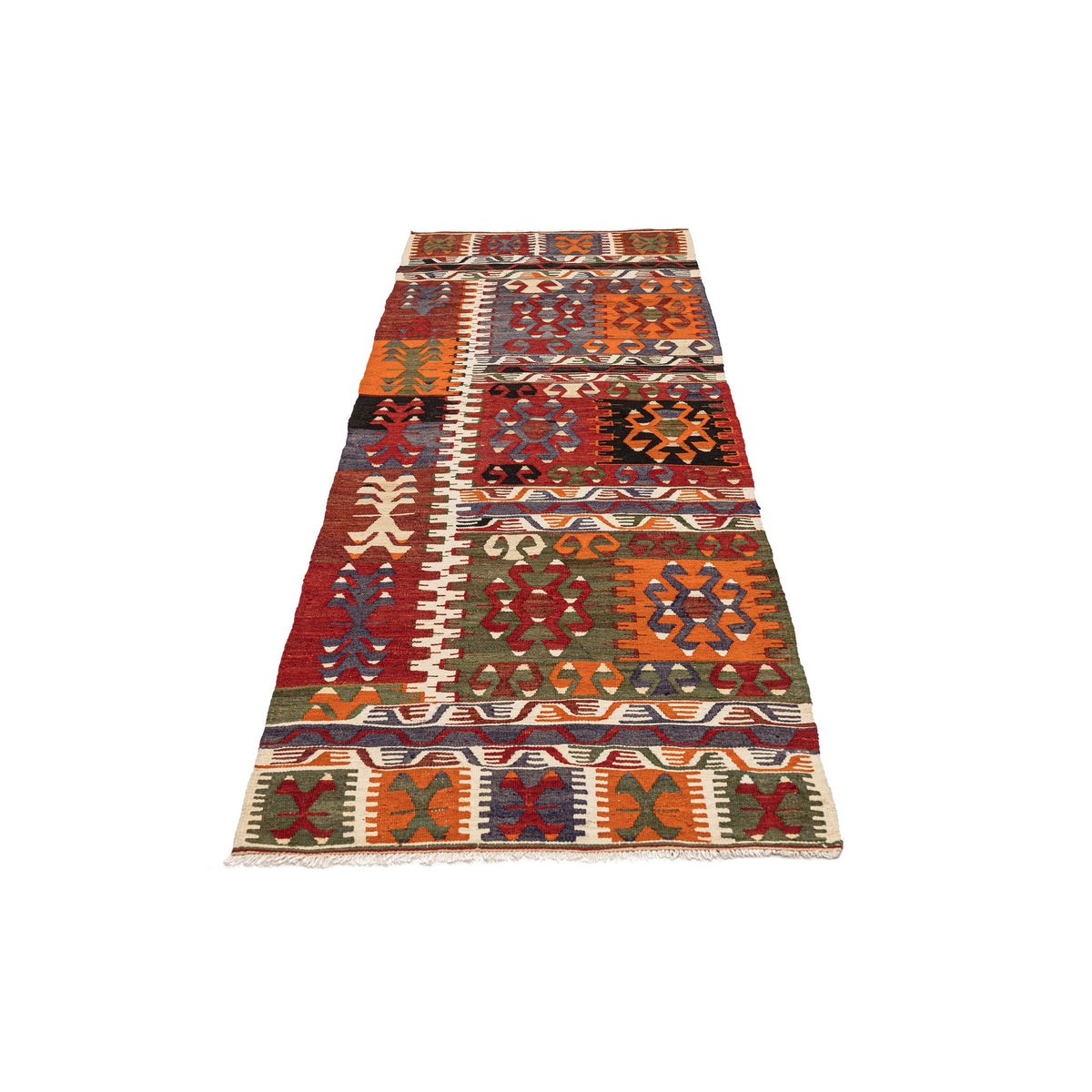 Authentic Flatweave Kilim Runner Rug