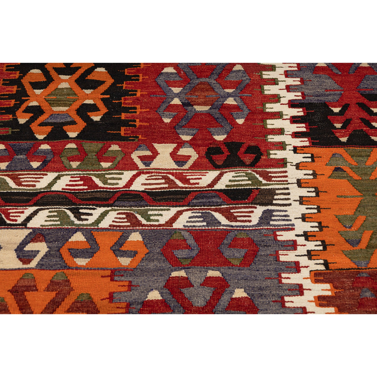 Authentic Flatweave Kilim Runner Rug