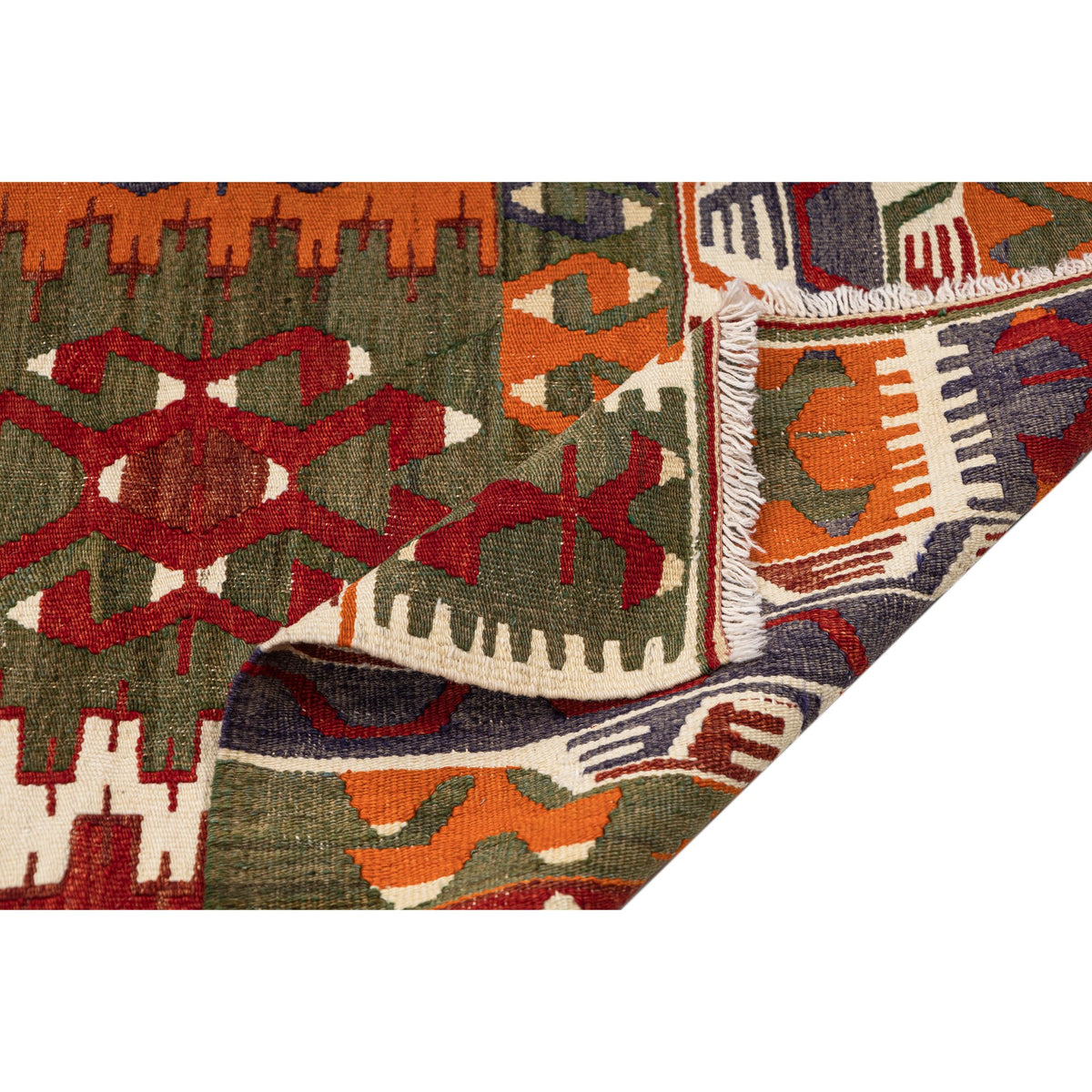 Authentic Flatweave Kilim Runner Rug