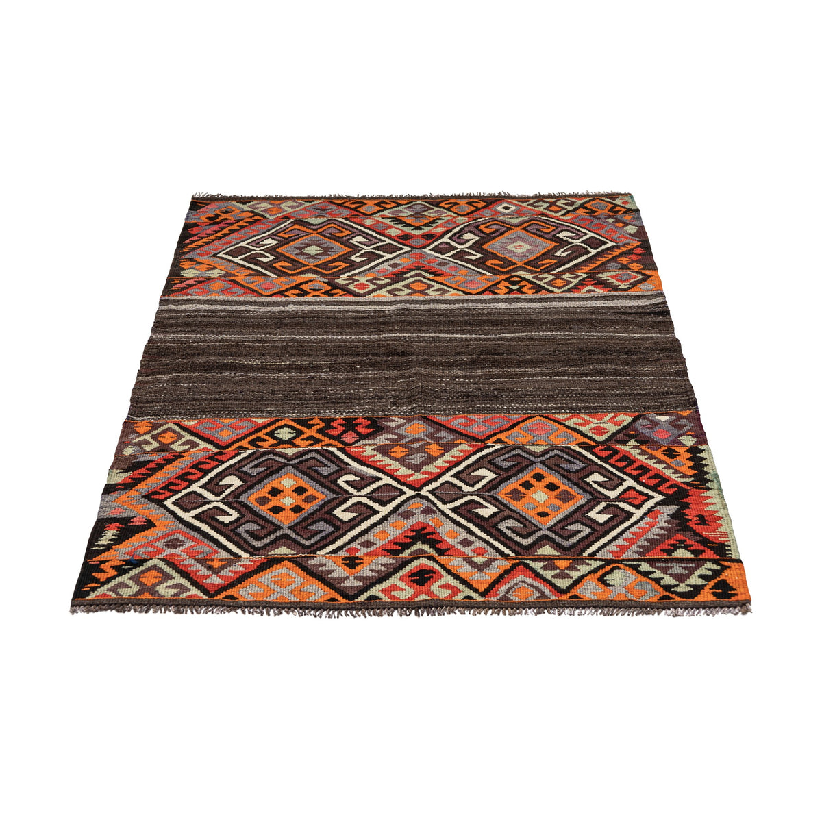 Medaram - (3'4'' x 4'9'') Vintage Turkish Kilim