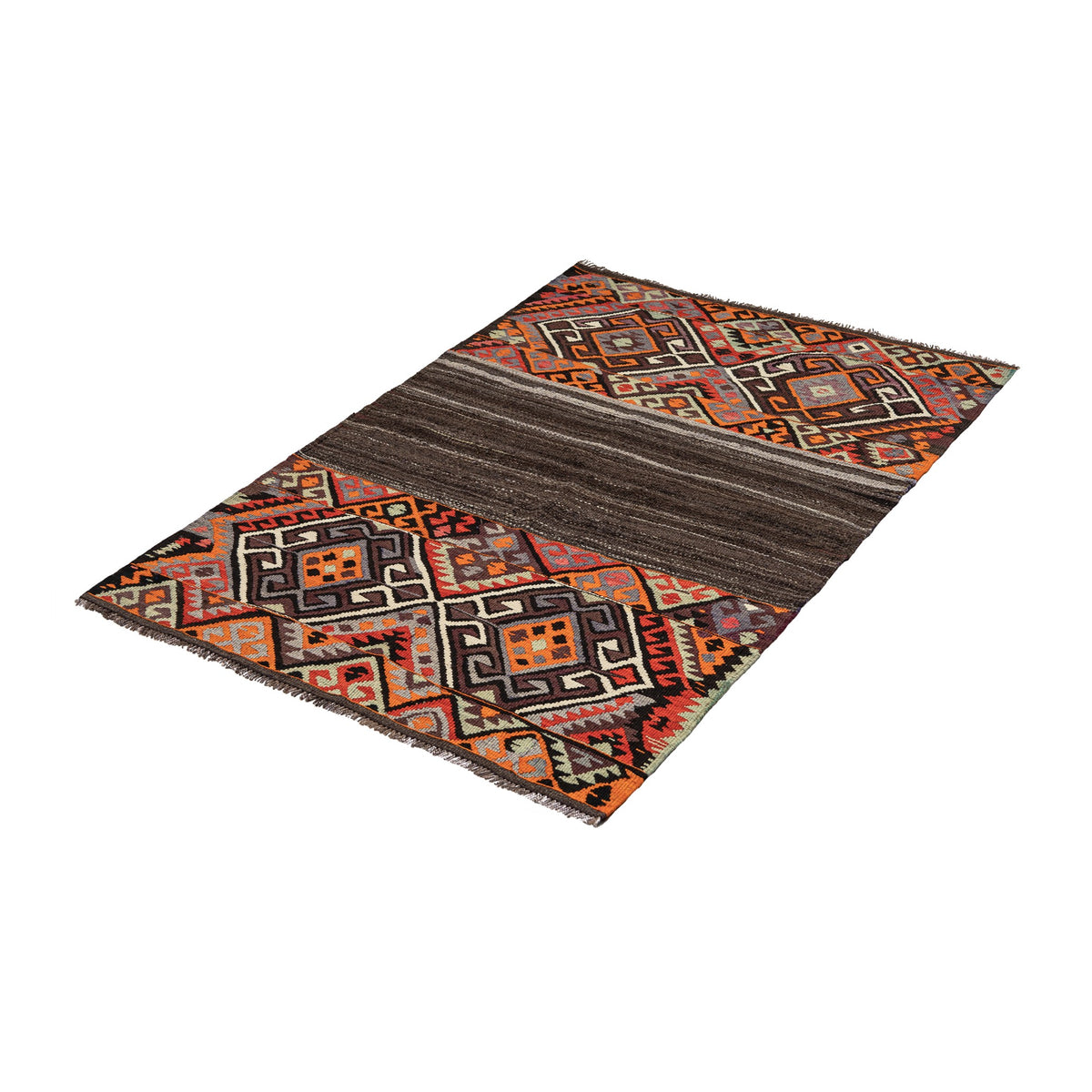 Medaram - (3'4'' x 4'9'') Vintage Turkish Kilim