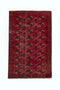 3'11" x 6'3" Vintage Turkoman Red Small Rug