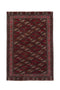 7'1" x 10'8" Vintage Oversize Red Turkoman Rug