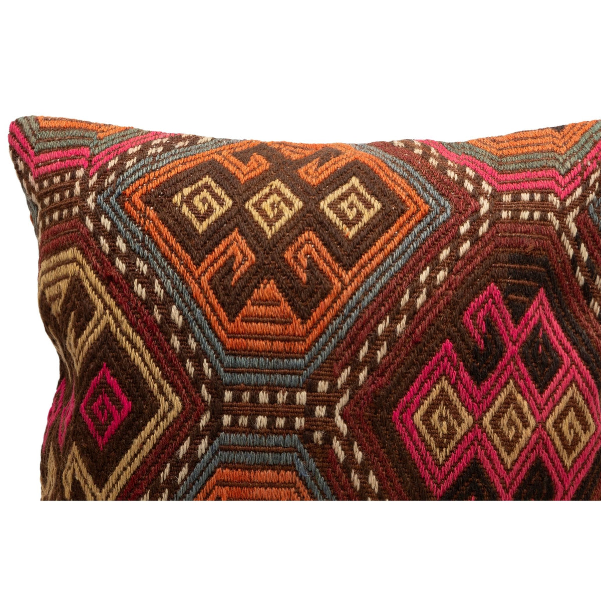 Oriental Handwoven Throw Pillow Cover 20" x 20"