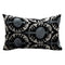 Handmade Ikat Velvet Pillow Cover, 16" x 24" Lumbar Cushion - Authentic Uzbek Fabric (30x50 cm)