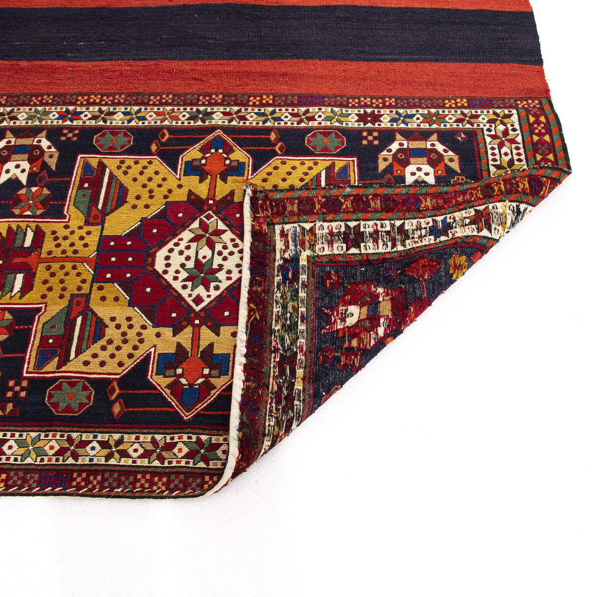 Gabela - (4'5'' x 7'10'') Vintage Turkish Kilim