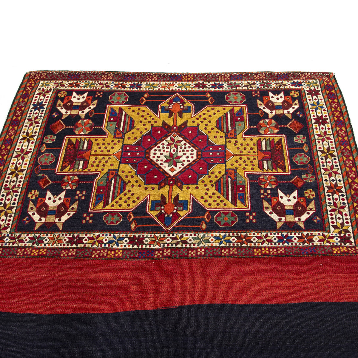 Gabela - (4'5'' x 7'10'') Vintage Turkish Kilim