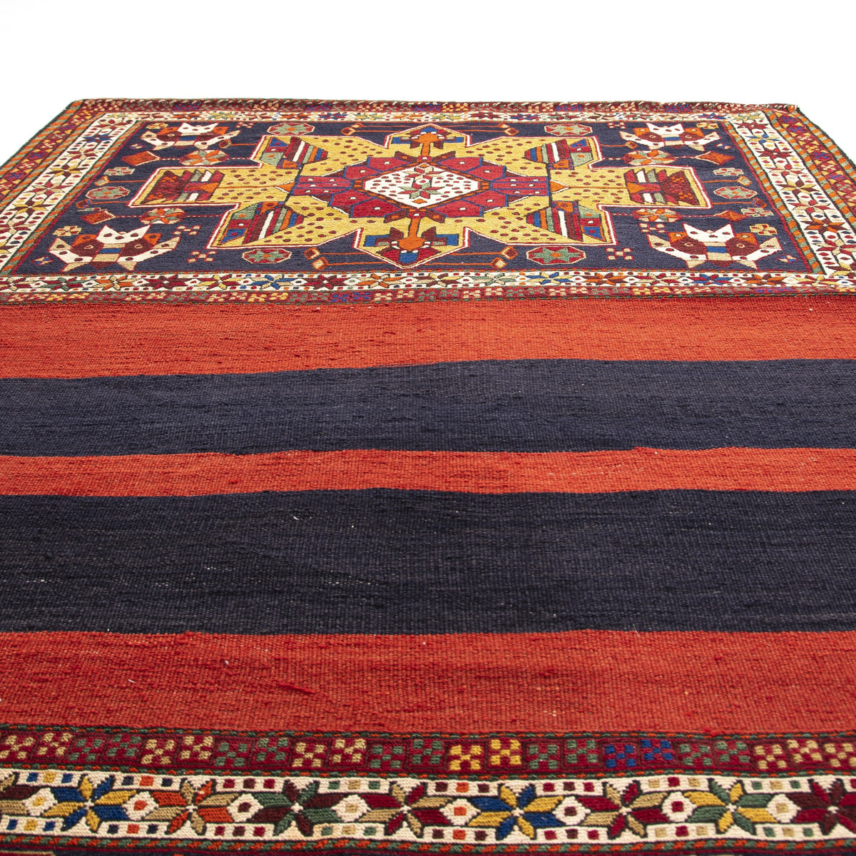 Gabela - (4'5'' x 7'10'') Vintage Turkish Kilim