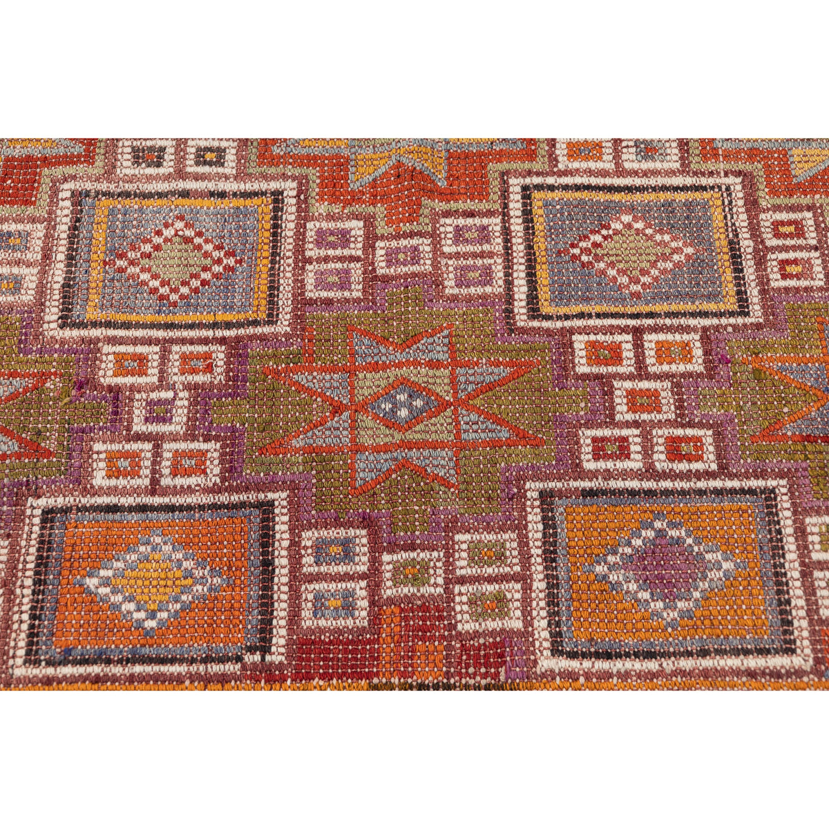 Aksaul - (5' x 8'4'') Vintage Turkish Kilim