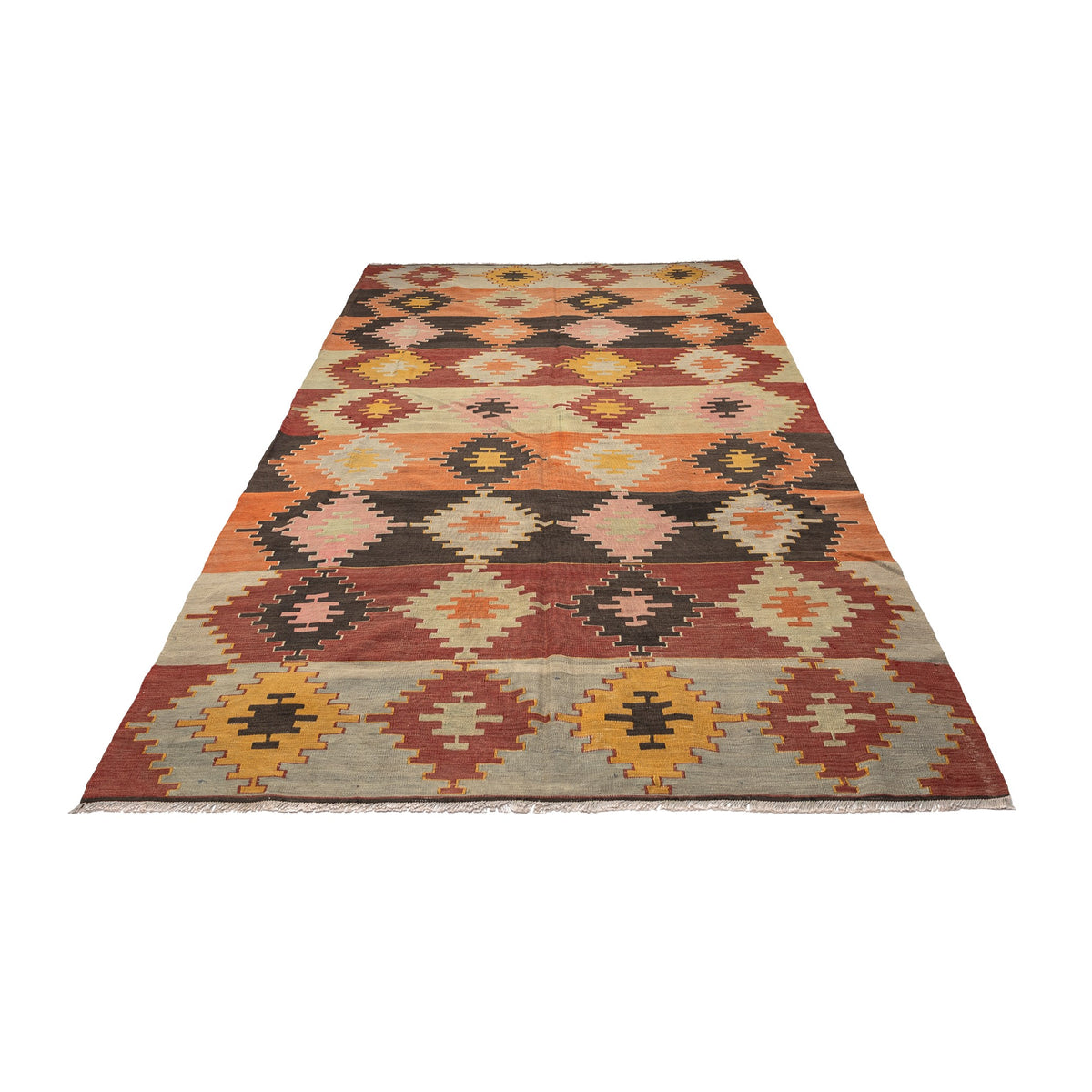 Novabad - (6' x 10'7'') Vintage Turkish Kilim