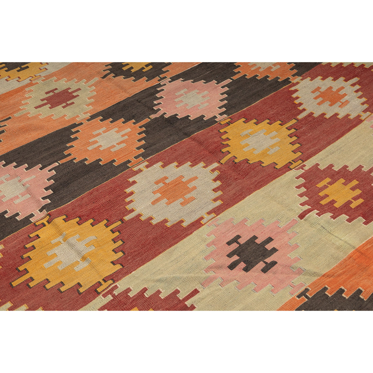 Novabad - (6' x 10'7'') Vintage Turkish Kilim