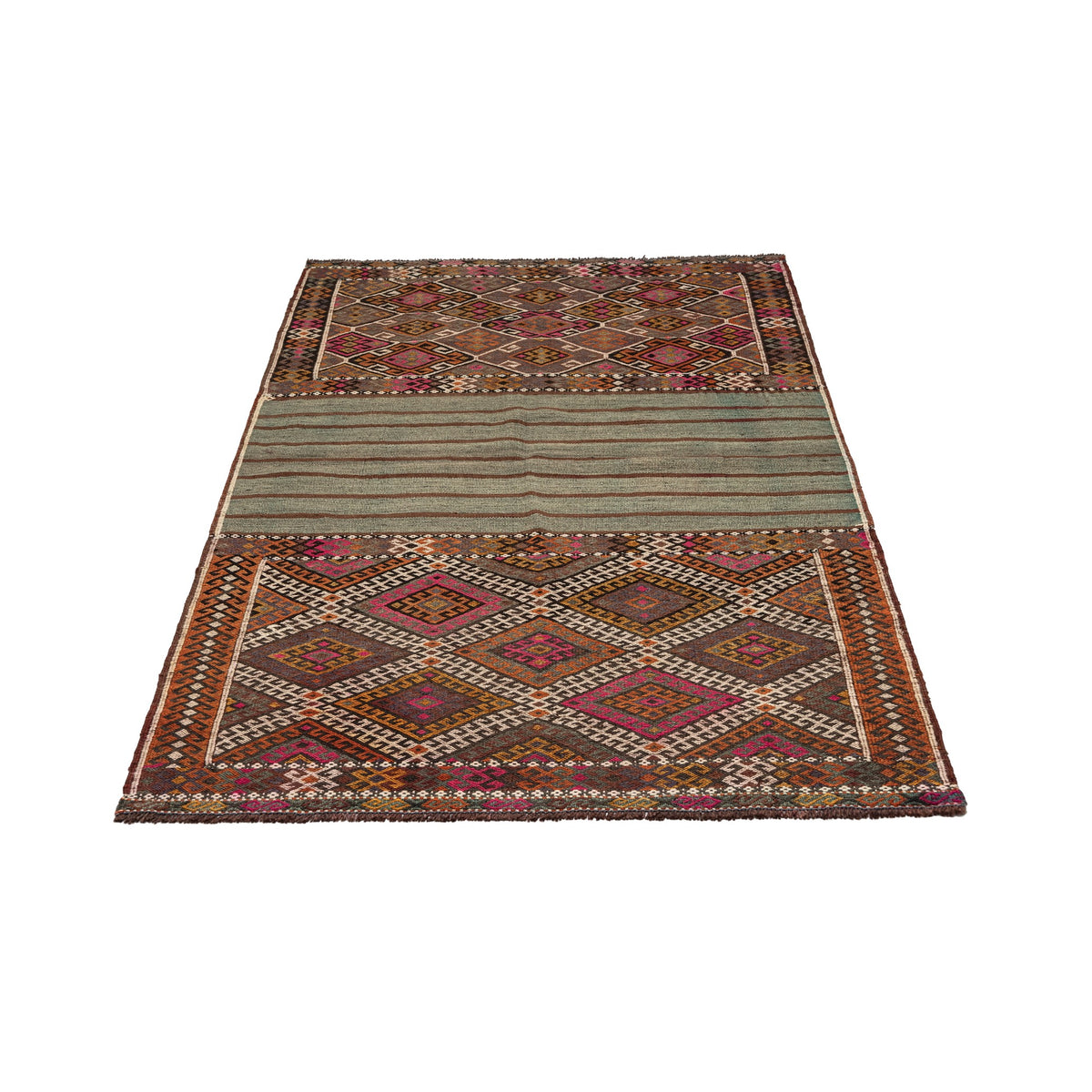 Chejerla - (3'7'' x 6'4'') Vintage Turkish Kilim