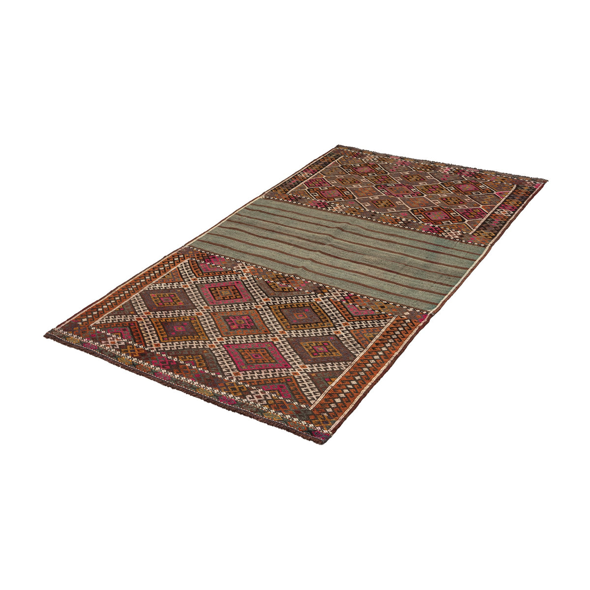 Chejerla - (3'7'' x 6'4'') Vintage Turkish Kilim