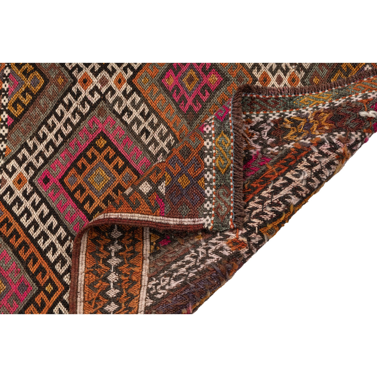 Chejerla - (3'7'' x 6'4'') Vintage Turkish Kilim