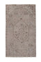 3'11" x 6'9" Neutral Vintage Turkish Area Rug