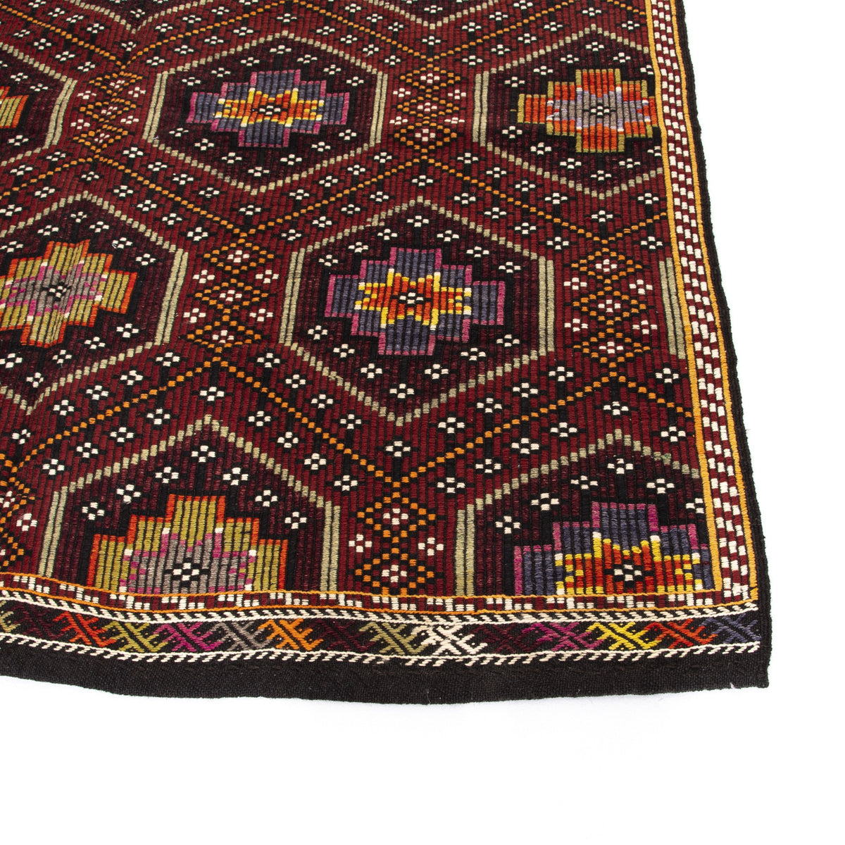 Agbara - (6' x 9'8'') Vintage Turkish Kilim