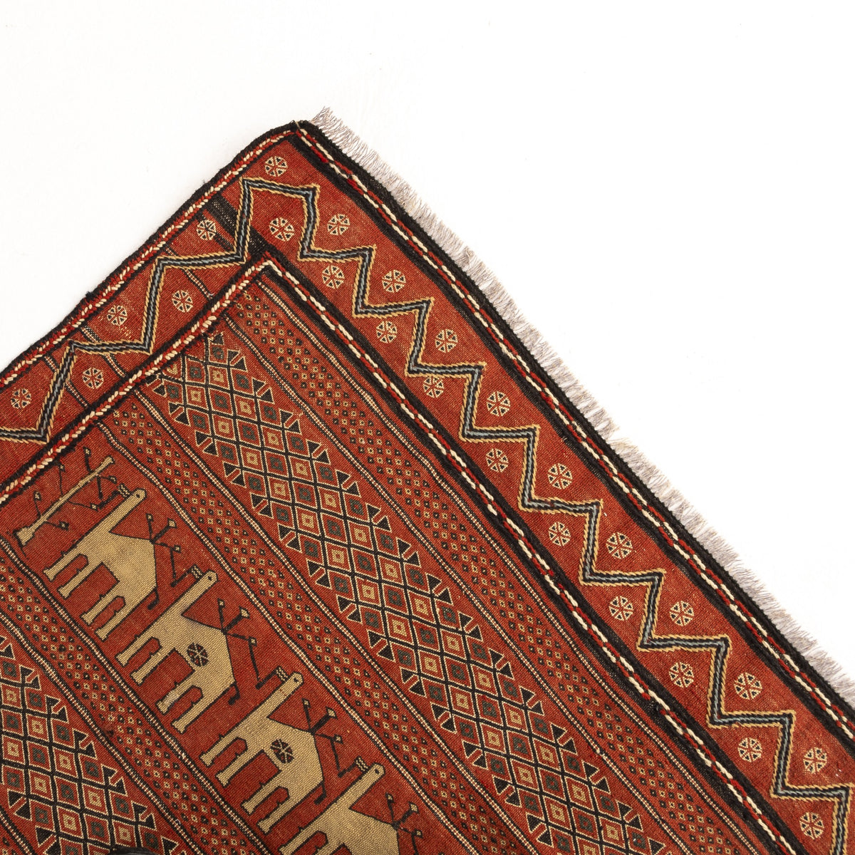 Mahbes - (6'7'' x 9'11'') Vintage Turkish Kilim