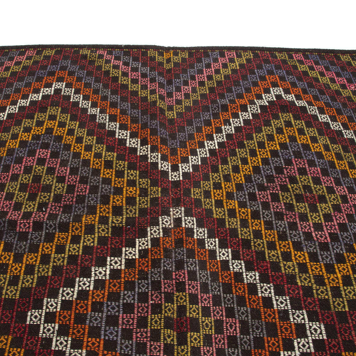 Mandiana - (6'4'' x 10'1'') Vintage Turkish Kilim