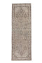 3'1" x 9'6" Neutral Vintage Kitchen Hallway Runner Rug