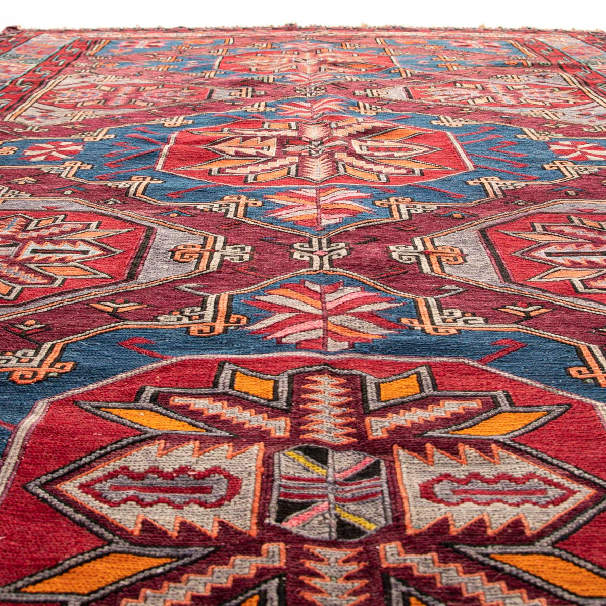 Mendjah - (5'6'' x 9'2'') Vintage Turkish Kilim