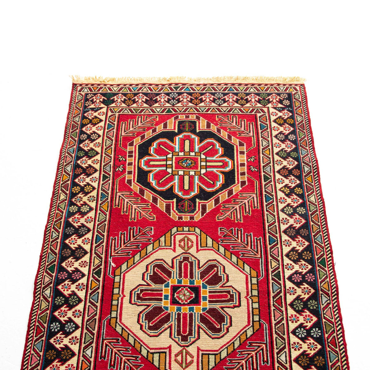 Buraha - (2'6'' x 9'6'') Vintage Turkish Kilim Runner