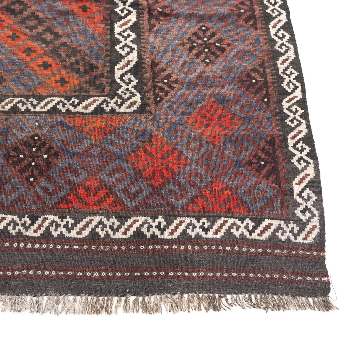 Barentu - (7'5'' x 9'10'') Vintage Turkish Kilim