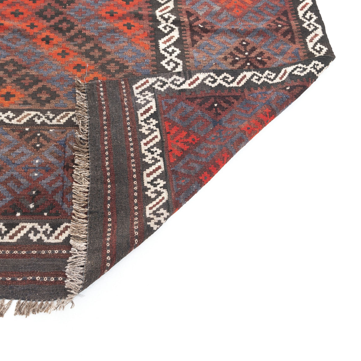 Barentu - (7'5'' x 9'10'') Vintage Turkish Kilim