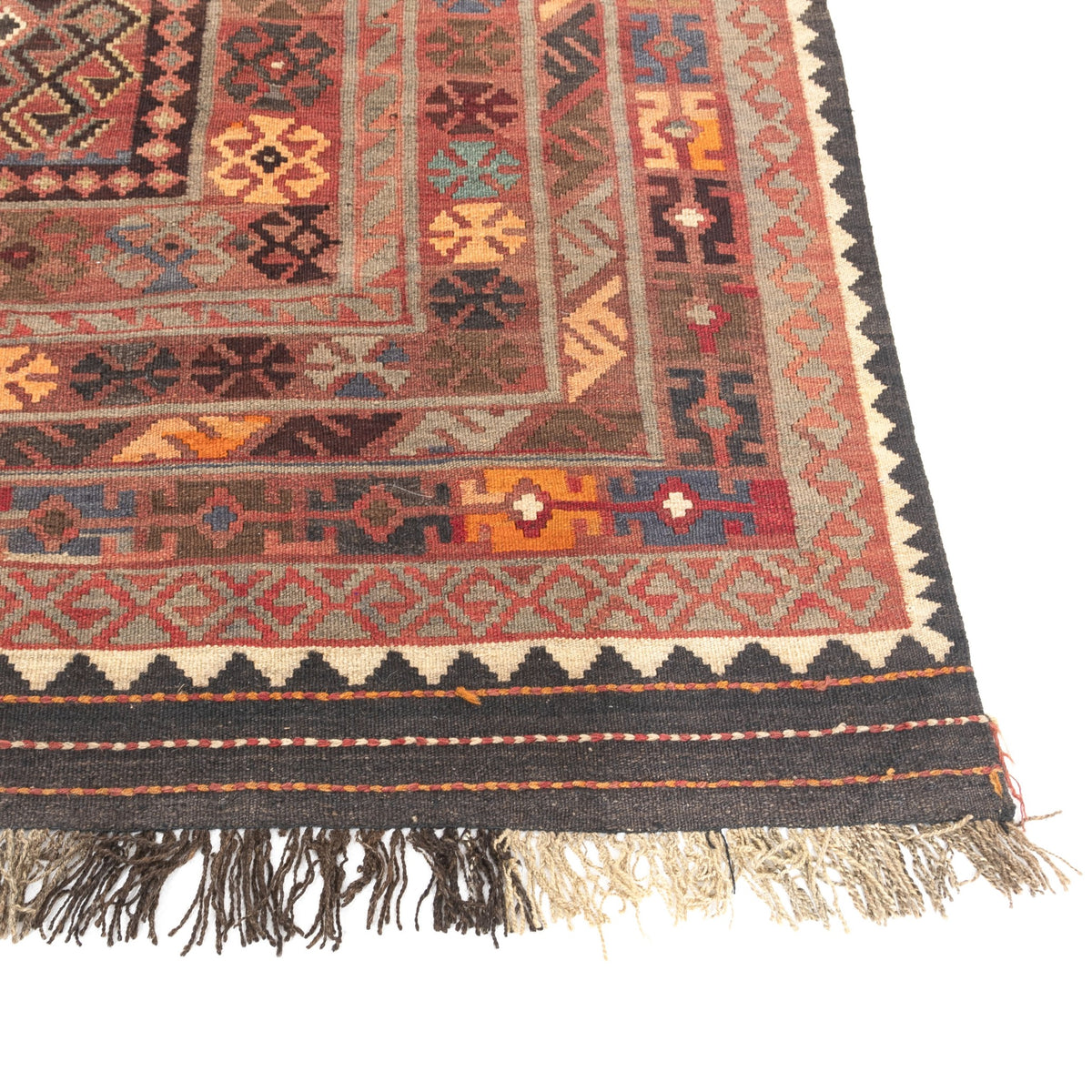 Nema - (6'6'' x 9'11'') Vintage Turkish Kilim