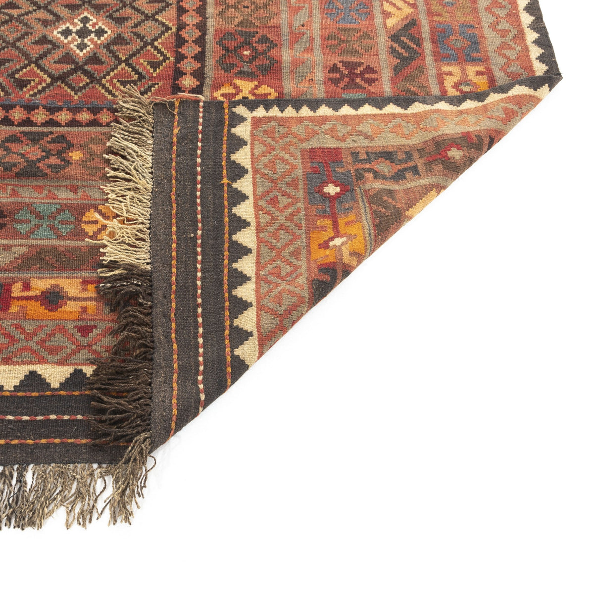 Nema - (6'6'' x 9'11'') Vintage Turkish Kilim