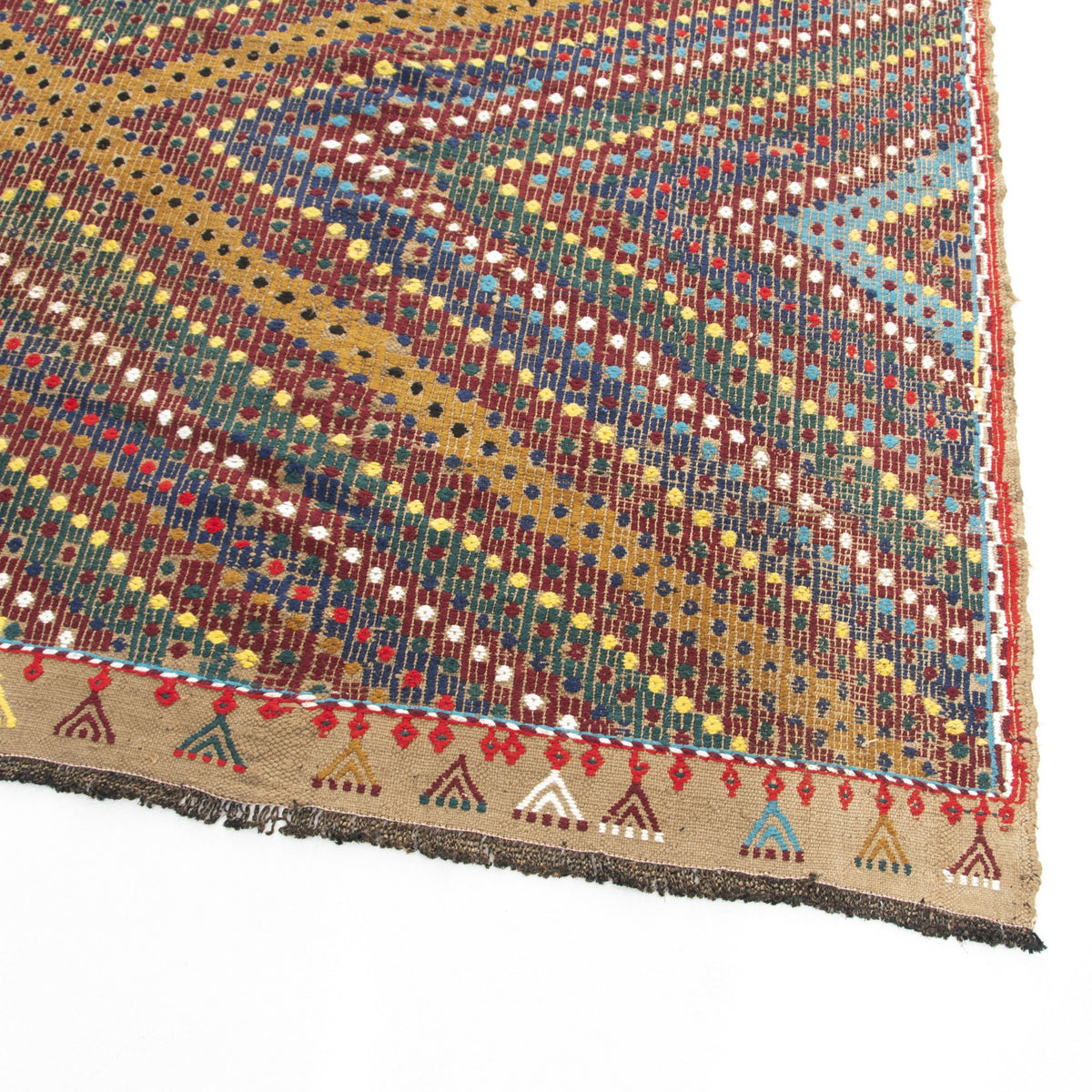 Niono - (6'6'' x 9'1'') Vintage Turkish Kilim