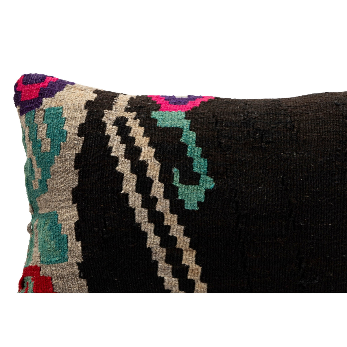 Authentic Moldovan Kilim Pillow Case 12" x 20"