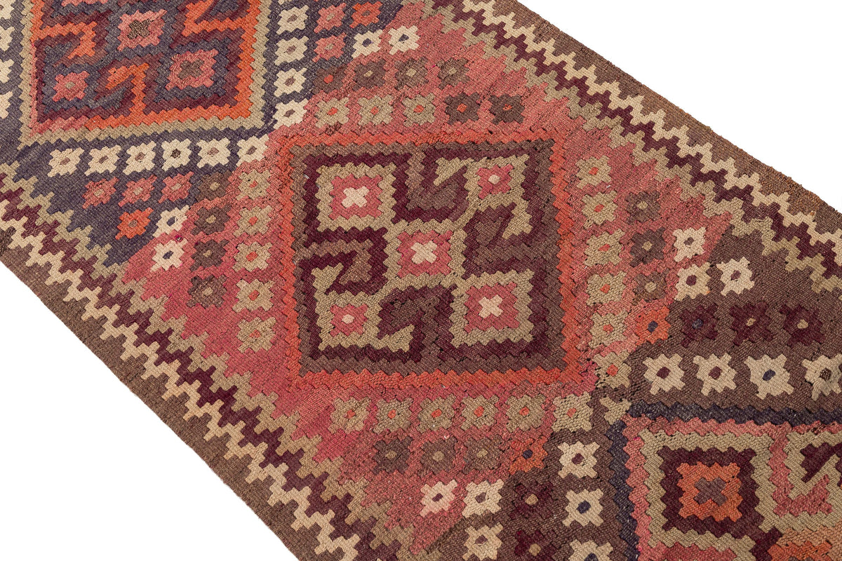 (3'1'' x 15'5'') Oriental Authentic Kilim Runner Rug