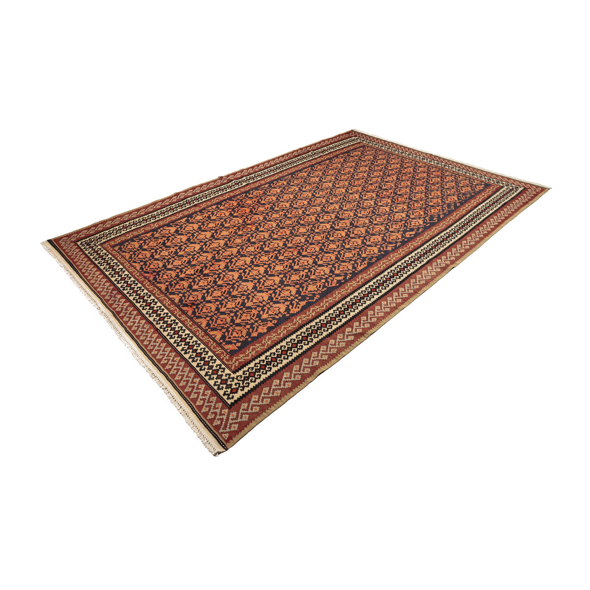 Maimana - (6'6'' x 9'11'') Vintage Turkish Kilim