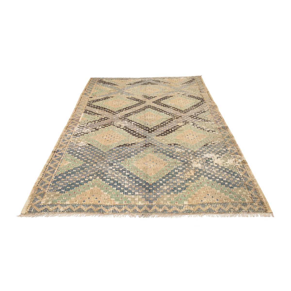 Ozalla - (5'9'' x 8'6'') Vintage Turkish Kilim