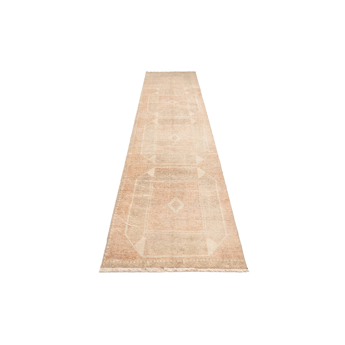 Vintage Neutral Oushak Rug Runner