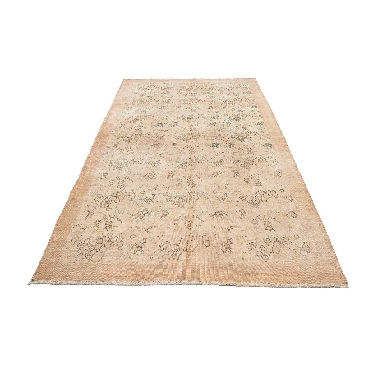 Vintage Neutral Oushak Area Rug